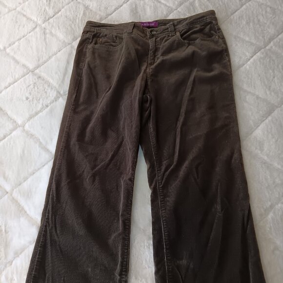 bootcut dark brown corduroy pants - Picture 4 of 14